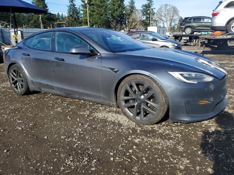 2021 Tesla Model S, VIN 5YJSA1E6XMF433695. Фото 4 из 6 с аукциона Copart. Каталог авто из США OpenDataCar.