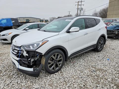 2018 Hyundai Santa Fe, VIN 5NMZWDLAXJH097923. Photo 1 of 6 from Copart auction. OpenDataCar US salvage catalog.
