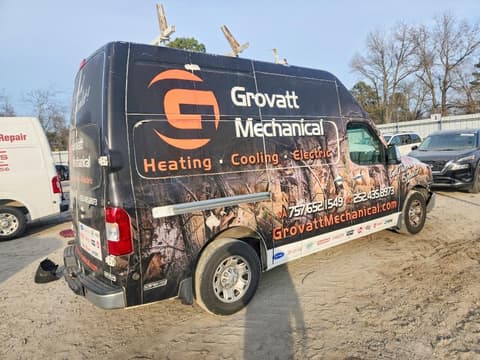 2012 Nissan NV 2500, VIN 1N6BF0LY2CN101232. Фото 3 з 6 з аукціону Copart. Каталог авто зі США OpenDataCar.