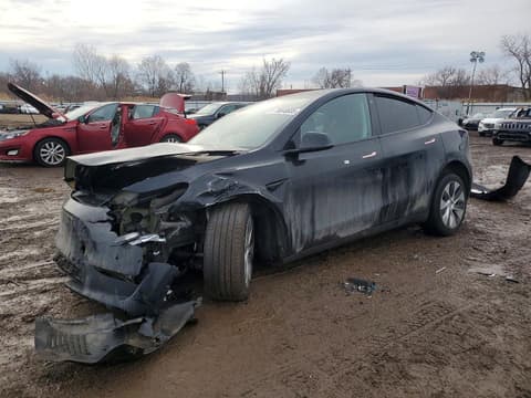 2022 Tesla Model Y, VIN 7SAYGDEE9NA014711. Фото 1 з 6 з аукціону Copart. Каталог авто зі США OpenDataCar.