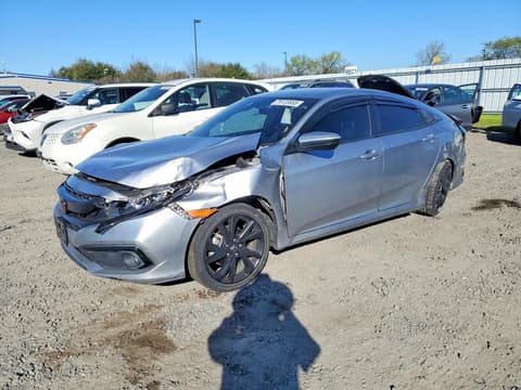 2021 Honda Civic, VIN 19XFC2F87ME202020. Фото 1 з 6 з аукціону Copart. Каталог авто зі США OpenDataCar.