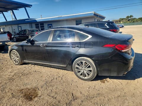 2018 Genesis G80, VIN KMHGN4JE9JU269881. Photo 2 of 6 from Copart auction. OpenDataCar US salvage catalog.