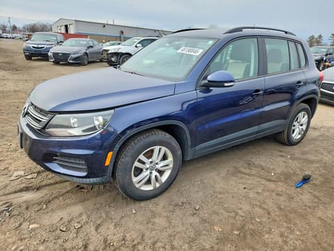 2016 Volkswagen Tiguan, VIN WVGBV7AX0GW594655. Фото 1 з 6 з аукціону Copart. Каталог авто зі США OpenDataCar.