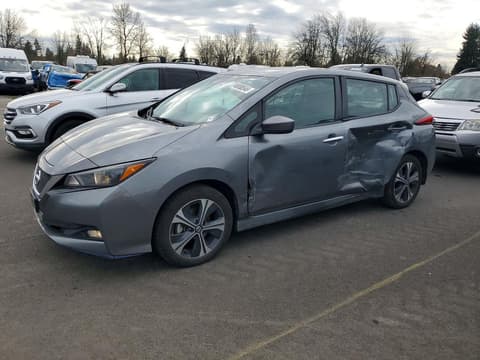 2021 Nissan Leaf, VIN 1N4BZ1CVXMC552921. Photo 1 of 6 from Copart auction. OpenDataCar US salvage catalog.