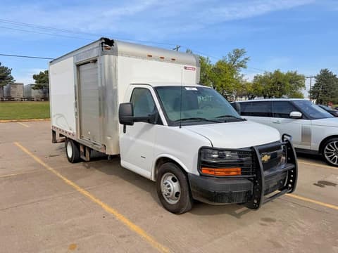 2020 Chevrolet Express 3500, VIN 1GB3GSCG1L1140297. Фото 1 з 6 з аукціону Copart. Каталог авто зі США OpenDataCar.