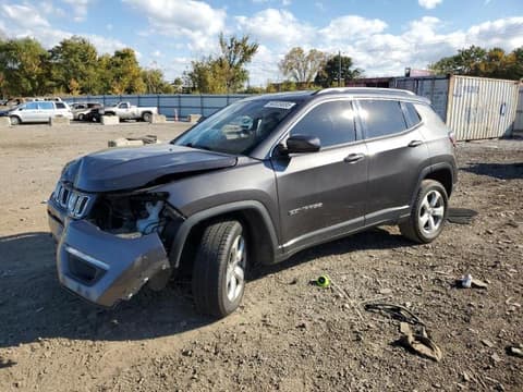 2019 Jeep Compass, VIN 3C4NJDBB8KT592794. Фото 1 з 6 з аукціону Copart. Каталог авто зі США OpenDataCar.