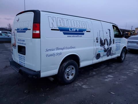 2014 Chevrolet Express 2500, VIN 1GCWGGCA5E1134457. Фото 3 з 6 з аукціону Copart. Каталог авто зі США OpenDataCar.