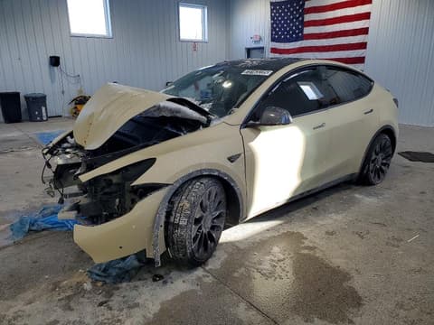 2022 Tesla Model Y, VIN 7SAYGDEF8NF337045. Фото 1 з 6 з аукціону Copart. Каталог авто зі США OpenDataCar.