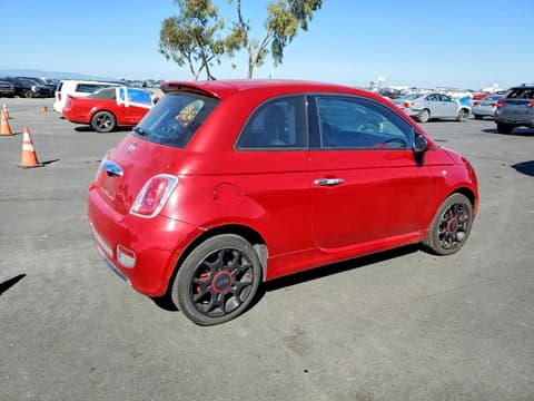 2015 Fiat 500, VIN 3C3CFFBR6FT555755. Фото 3 з 6 з аукціону Copart. Каталог авто зі США OpenDataCar.