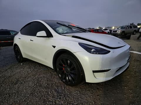 2022 Tesla Model Y, VIN 7SAYGDEF3NF456489. Photo 4 of 6 from Copart auction. OpenDataCar US salvage catalog.