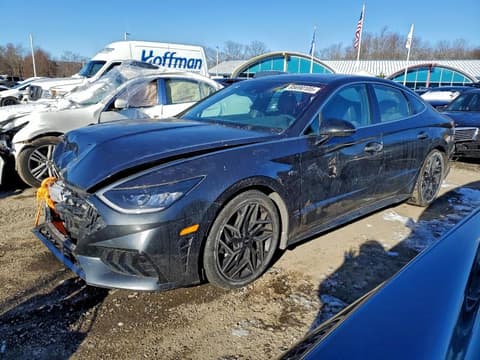 2023 Hyundai Sonata, VIN KMHL14JC2PA252455. Фото 1 из 6 с аукциона Copart. Каталог авто из США OpenDataCar.