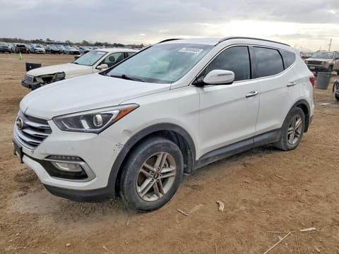 2018 Hyundai Santa Fe, VIN 5XYZU3LB0JG555620. Фото 1 з 6 з аукціону Copart. Каталог авто зі США OpenDataCar.