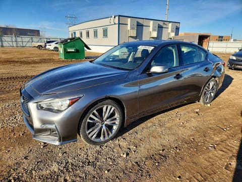 2018 Infiniti Q50, VIN JN1EV7ARXJM444271. Фото 1 з 6 з аукціону Copart. Каталог авто зі США OpenDataCar.