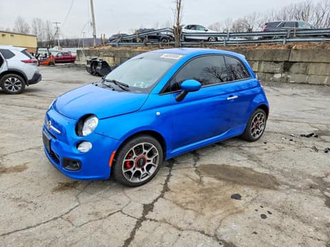 2015 Fiat 500, VIN 3C3CFFBR0FT607901. Фото 1 з 6 з аукціону Copart. Каталог авто зі США OpenDataCar.