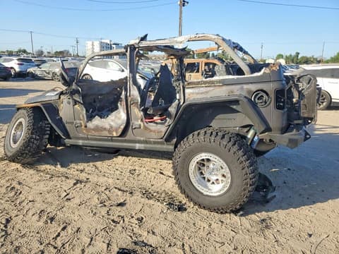2021 Jeep Wrangler Unlimited, VIN 1C4HJXDG7MW584741. Photo 2 of 6 from Copart auction. OpenDataCar US salvage catalog.