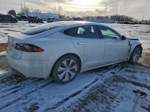 2021 Tesla Model S, VIN 5YJSA1E2XMF422838. Фото 3 из 6 с аукциона Copart. Каталог авто из США OpenDataCar.
