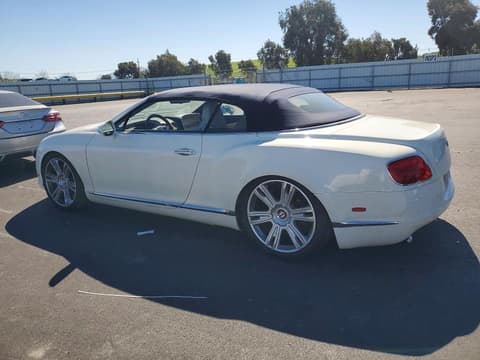 2013 Bentley Continental, VIN SCBGT3ZA5DC083452. Photo 2 of 6 from Copart auction. OpenDataCar US salvage catalog.