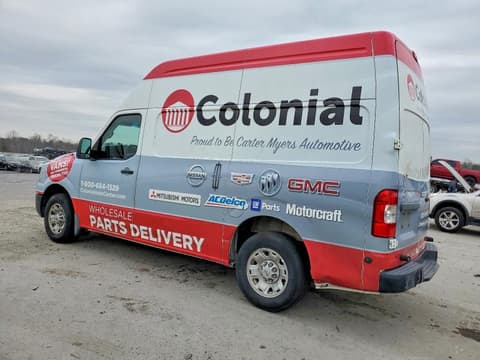 2017 Nissan NV 2500, VIN 1N6BF0LY2HN809505. Фото 2 з 6 з аукціону Copart. Каталог авто зі США OpenDataCar.