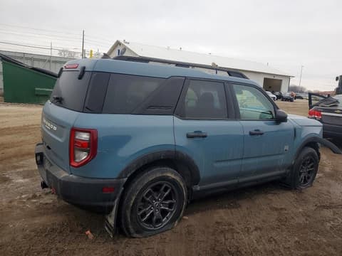 2021 Ford Bronco Sport, VIN 3FMCR9B63MRA57285. Фото 3 з 6 з аукціону Copart. Каталог авто зі США OpenDataCar.