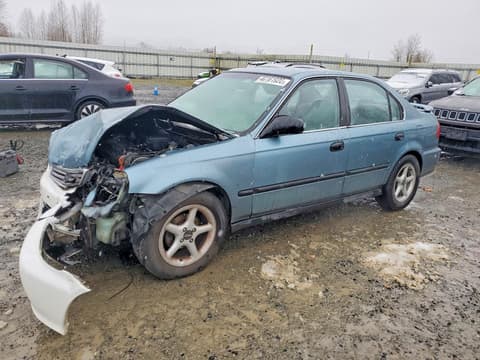 2000 Honda Civic, VIN 2HGEJ6675YH581207. Фото 1 з 6 з аукціону Copart. Каталог авто зі США OpenDataCar.