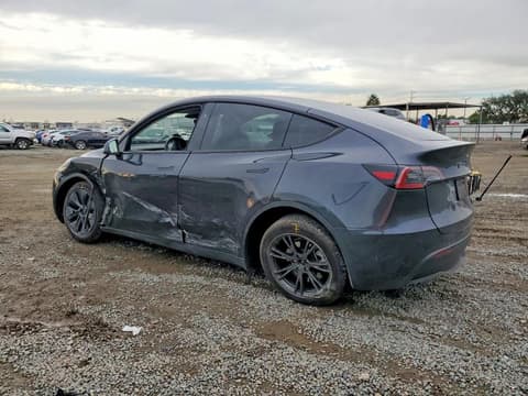 2025 Tesla Model Y, VIN 7SAYGDED3SF218443. Photo 2 of 6 from Copart auction. OpenDataCar US salvage catalog.