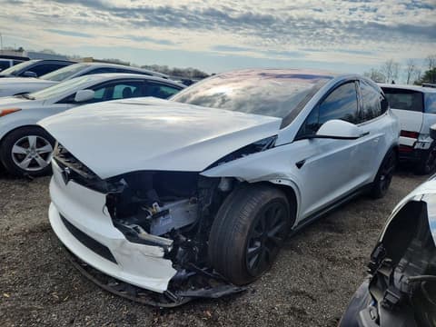 2022 Tesla Model X, VIN 7SAXCBE64NF342982. Фото 1 з 6 з аукціону Copart. Каталог авто зі США OpenDataCar.