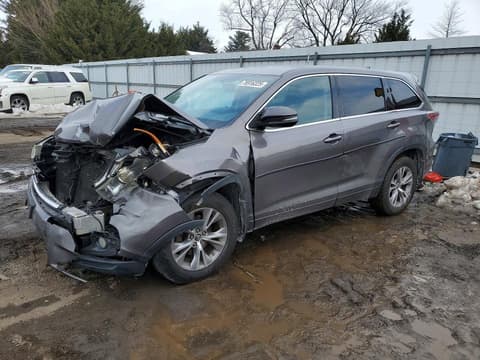 2016 Toyota Highlander, VIN 5TDBKRFH8GS304009. Фото 1 з 6 з аукціону Copart. Каталог авто зі США OpenDataCar.