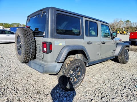 2020 Jeep Wrangler Unlimited, VIN 1C4HJXDG5LW330668. Фото 3 з 6 з аукціону Copart. Каталог авто зі США OpenDataCar.