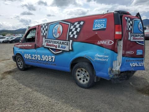 2012 Chevrolet Express 1500, VIN 1GCSHAF45C1147561. Фото 2 з 6 з аукціону Copart. Каталог авто зі США OpenDataCar.