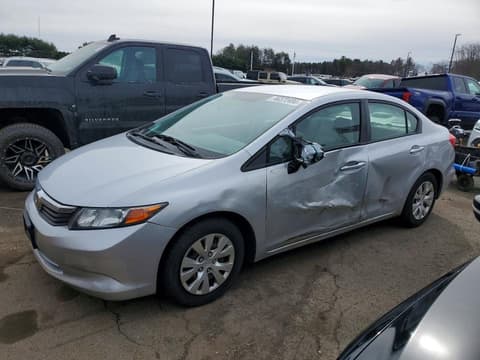 2012 Honda Civic, VIN 2HGFB2F54CH587405. Фото 1 з 6 з аукціону Copart. Каталог авто зі США OpenDataCar.