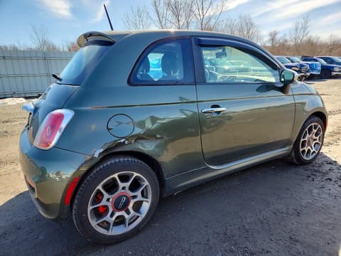 2012 Fiat 500, VIN 3C3CFFBR1CT280579. Фото 3 з 6 з аукціону Copart. Каталог авто зі США OpenDataCar.