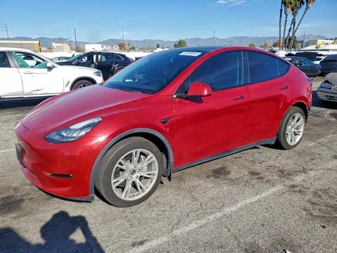 2021 Tesla Model Y, VIN 5YJYGDEE5MF271606. Photo 1 of 6 from Copart auction. OpenDataCar US salvage catalog.