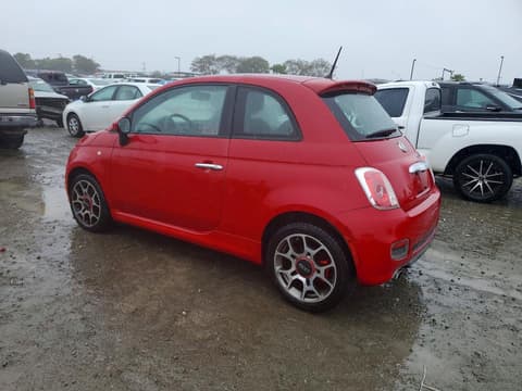 2012 Fiat 500, VIN 3C3CFFBR2CT340269. Фото 2 из 6 с аукциона Copart. Каталог авто из США OpenDataCar.