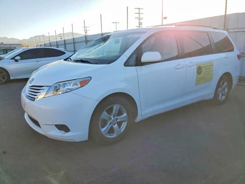 2016 Toyota Sienna, VIN 5TDKK3DC8GS713650. Фото 1 из 6 с аукциона Copart. Каталог авто из США OpenDataCar.