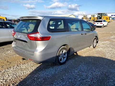 2017 Toyota Sienna, VIN 5TDZZ3DC8HS850048. Фото 3 з 6 з аукціону Copart. Каталог авто зі США OpenDataCar.