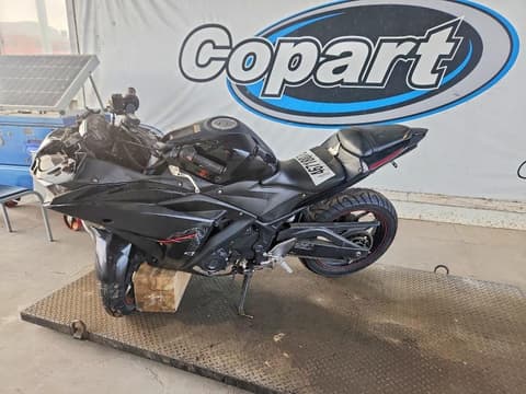 2018 Yamaha YZFR3, VIN MH3RH15Y1JK003906. Photo 3 of 6 from Copart auction. OpenDataCar US salvage catalog.