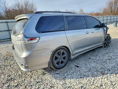 2015 Toyota Sienna, VIN 5TDXK3DC6FS662167. Фото 3 из 6 с аукциона Copart. Каталог авто из США OpenDataCar.