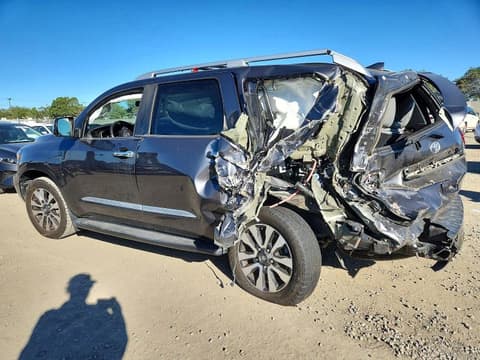 2022 Toyota Sequoia, VIN 5TDFY5A11NS076645. Photo 2 of 6 from Copart auction. OpenDataCar US salvage catalog.