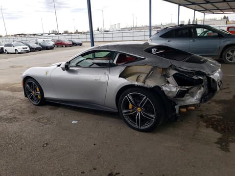 2022 Ferrari Roma, VIN ZFF98RNA1N0279070. Photo 2 of 6 from Copart auction. OpenDataCar US salvage catalog.