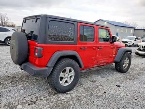 2018 Jeep Wrangler Unlimited, VIN 1C4HJXDG9JW135945. Фото 3 з 6 з аукціону Copart. Каталог авто зі США OpenDataCar.