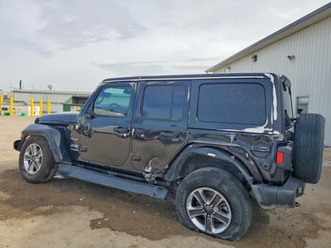 2018 Jeep Wrangler Unlimited, VIN 1C4HJXEN1JW145821. Photo 2 of 6 from Copart auction. OpenDataCar US salvage catalog.