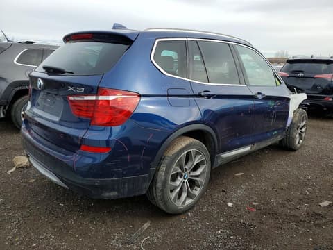 2017 Bmw X3, VIN 5UXWX9C32H0W78436. Фото 3 из 6 с аукциона Copart. Каталог авто из США OpenDataCar.