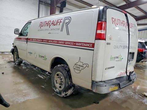 2019 Chevrolet Express 2500, VIN 1GCWGAFP0K1306483. Фото 2 з 6 з аукціону Copart. Каталог авто зі США OpenDataCar.