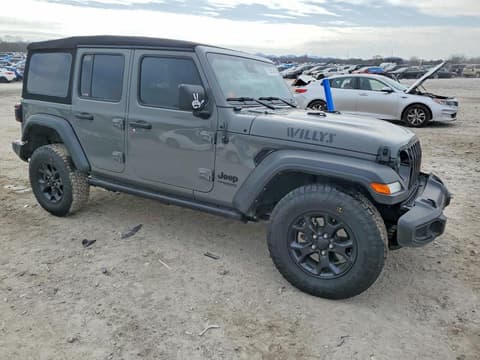 2022 Jeep Wrangler Unlimited, VIN 1C4HJXDM7NW112031. Фото 4 з 6 з аукціону Copart. Каталог авто зі США OpenDataCar.