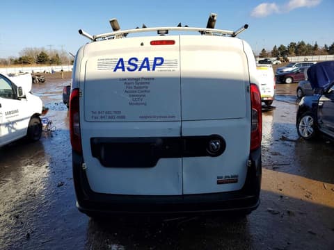 2017 Ram ProMaster City, VIN ZFBERFAB9H6G90909. Фото 6 из 6 с аукциона Copart. Каталог авто из США OpenDataCar.