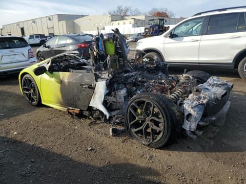 2018 Lamborghini Huracan, VIN ZHWUC2ZF7JLA09025. Photo 2 of 6 from Copart auction. OpenDataCar US salvage catalog.