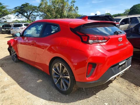 2019 Hyundai Veloster, VIN KMHTG6AF8KU013696. Photo 2 of 6 from Copart auction. OpenDataCar US salvage catalog.