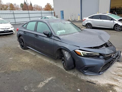 2024 Honda Civic, VIN 2HGFE2F52RH567590. Фото 4 из 6 с аукциона Copart. Каталог авто из США OpenDataCar.