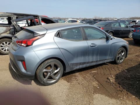 2019 Hyundai Veloster, VIN KMHTG6AFXKU017099. Photo 3 of 6 from Copart auction. OpenDataCar US salvage catalog.