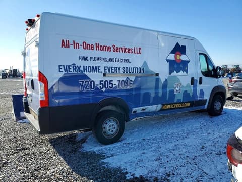 2023 Ram ProMaster 3500, VIN 3C6MRVJGXPE508887. Фото 3 з 6 з аукціону Copart. Каталог авто зі США OpenDataCar.